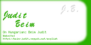 judit beim business card